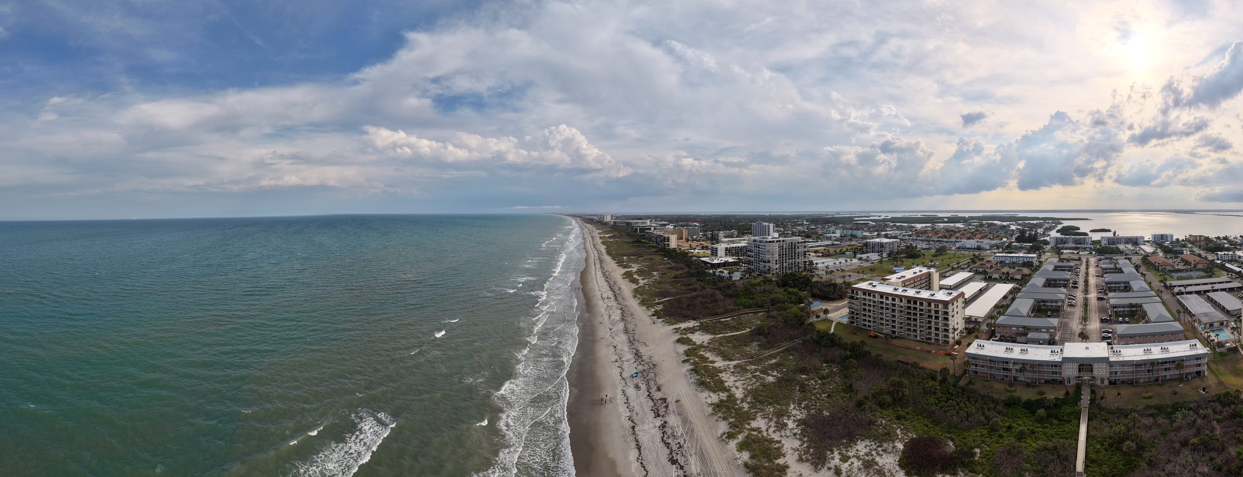 Cocoa Beach from the air